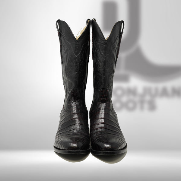 DJ2001 | Don Juan Boots Men's Caiman Belly Black R Toe