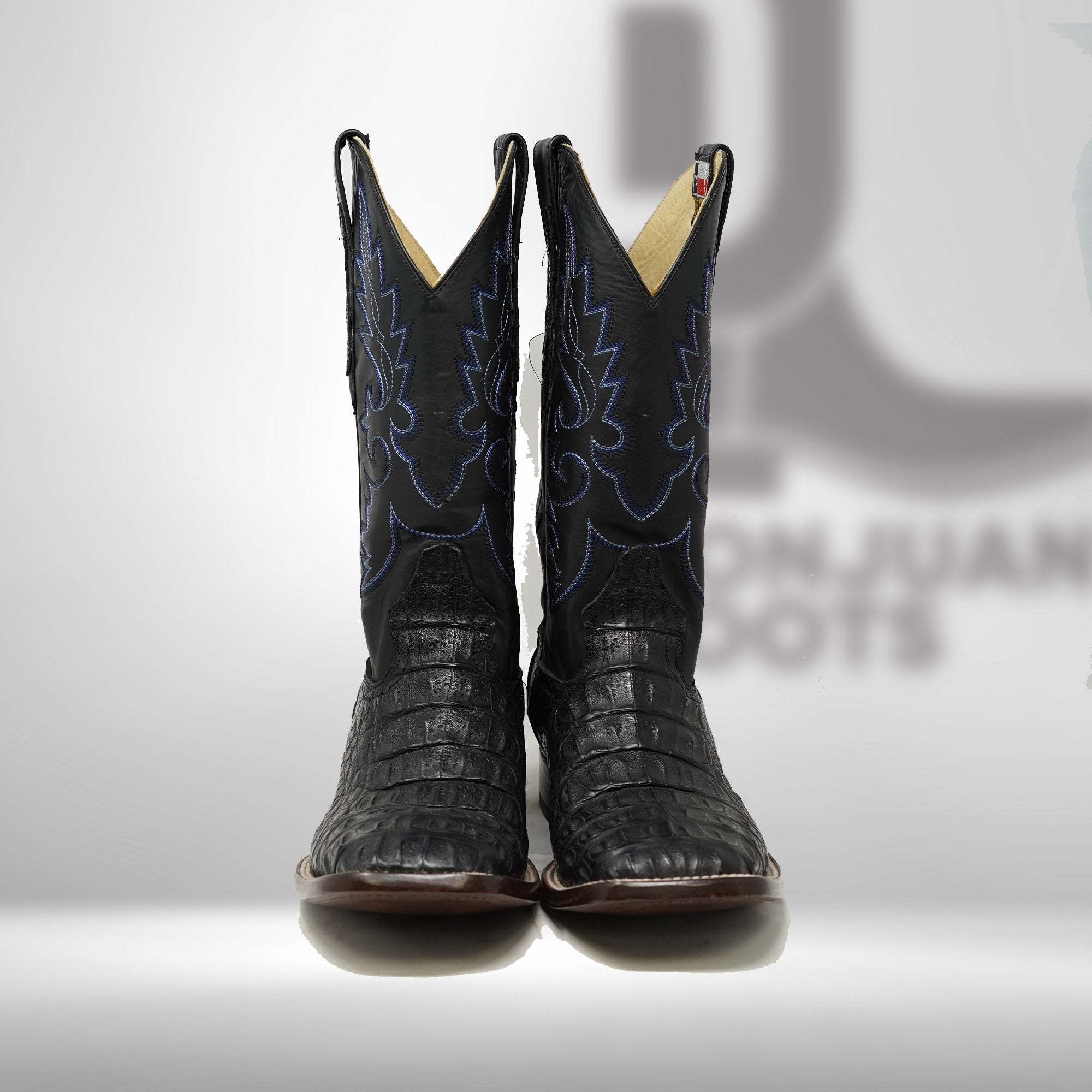 DJ2005 | Don Juan Boots Men's Caiman Back Black H Toe P