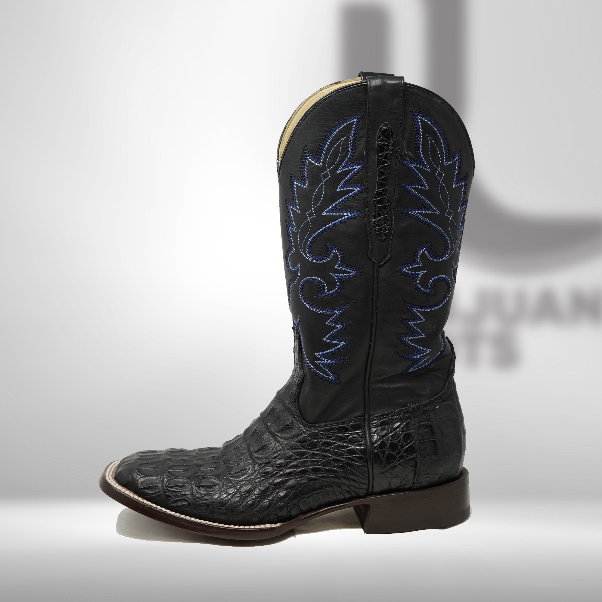 DJ2005 | Don Juan Boots Men's Caiman Back Black H Toe P