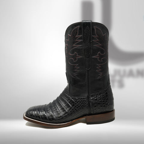 DJ2019 | Don Juan Boots Men's Caiman Belly Black H Toe P