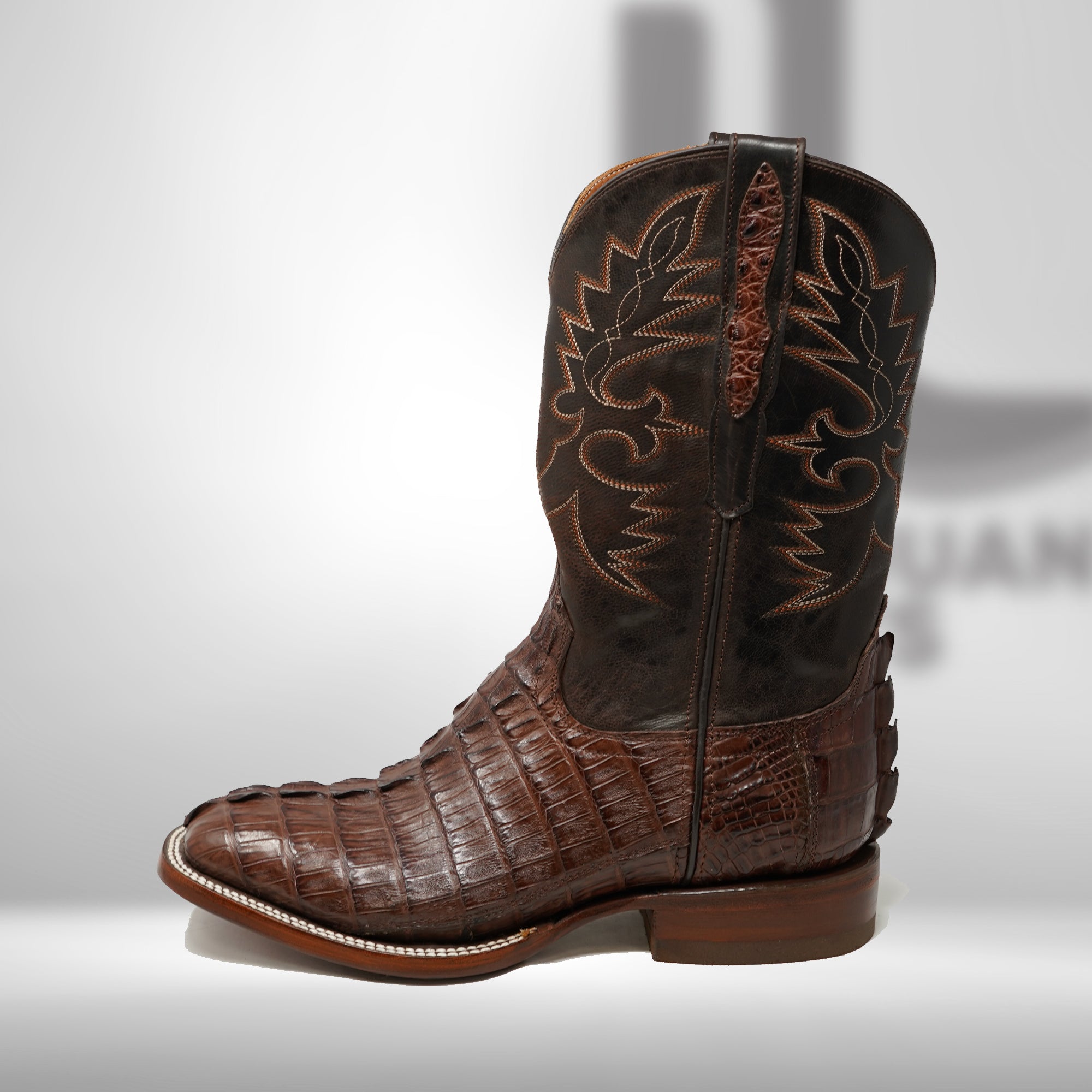 DJ2023 | Don Juan Boots Men's Caiman Tail Cigar H Toe