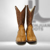 DJ2036 | Don Juan Boots Men's Caiman Tail Saddle Tan H Toe P