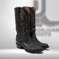 DJ2045 | Don Juan Boots Men's Caiman Black Hornback R Toe
