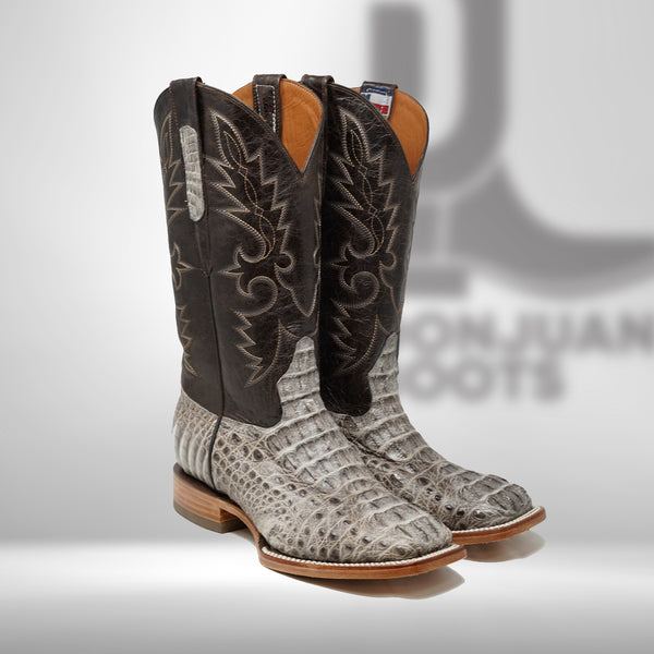 DJ2055 | Don Juan Boots Men's Caiman Hornback Natural Special H Toe P