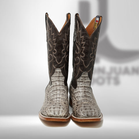 DJ2055 | Don Juan Boots Men's Caiman Hornback Natural Special H Toe P