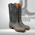 DJ2058 | Don Juan Boots Men's Caiman Hornback Dark Grey H Toe P