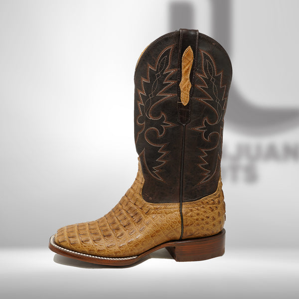 Dj2060 | Don Juan Boots Men's Caiman Back Saddle Tan H Toe P