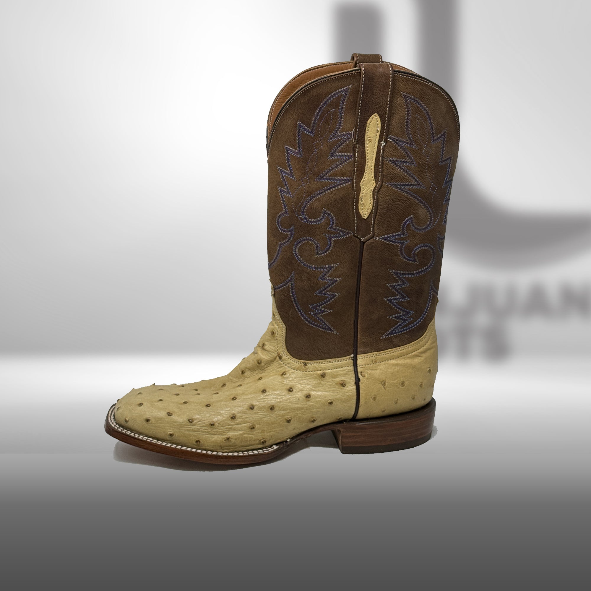 Dj3017 | Don Juan Boots Men's Ostrich Antique Saddle Wf-toe