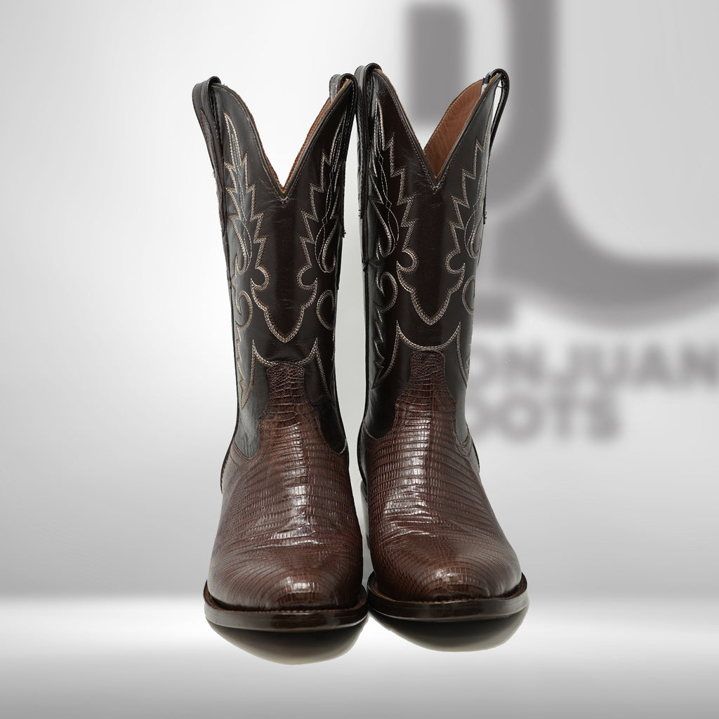DJ5008 | Don Juan Boots Men's Lizard Chocolate R Toe