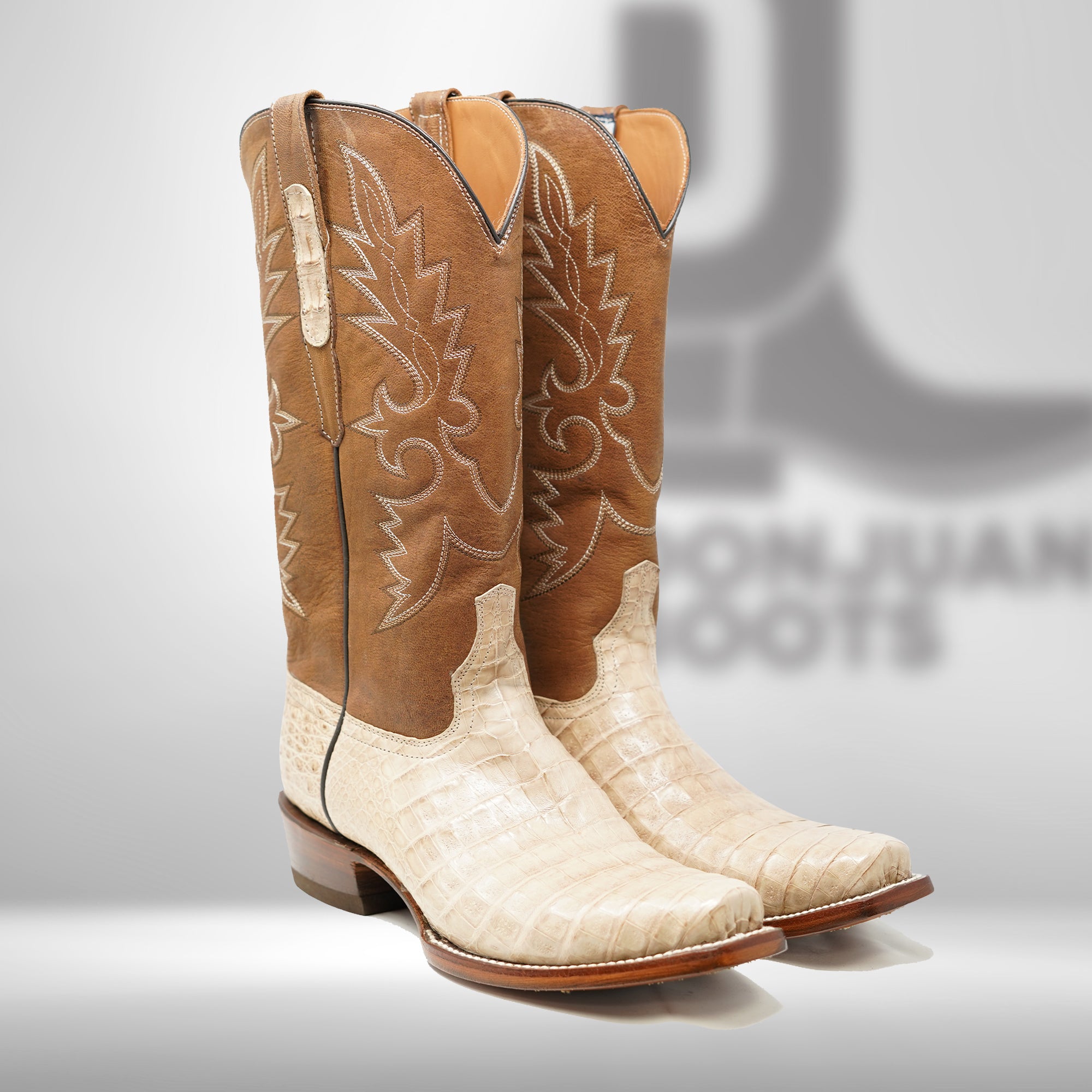 DJ2056 | Don Juan Boots Men's Caiman Belly Oryx Diamond Toe