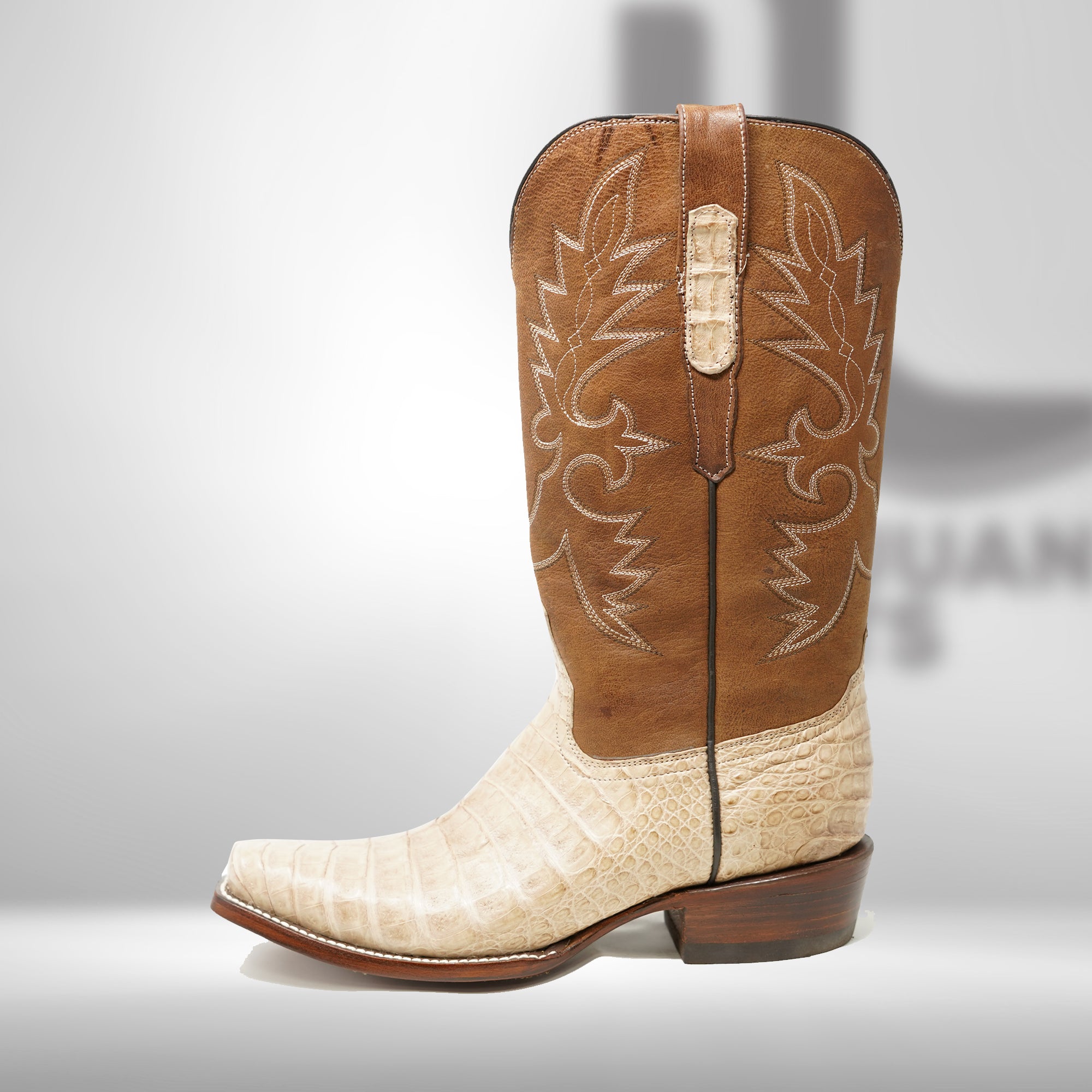 DJ2056 | Don Juan Boots Men's Caiman Belly Oryx Diamond Toe