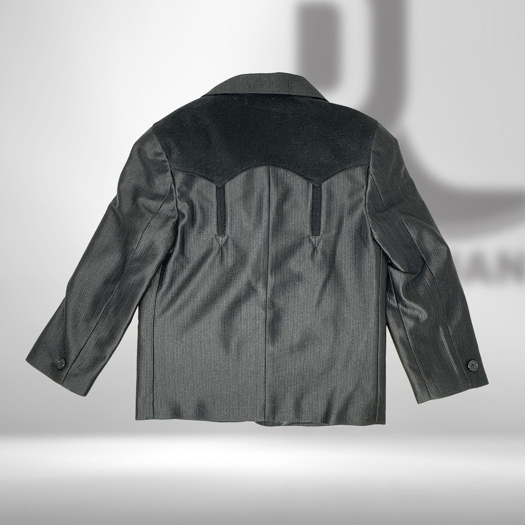 Csk2991 | Children Kids Western Suit Black Boise